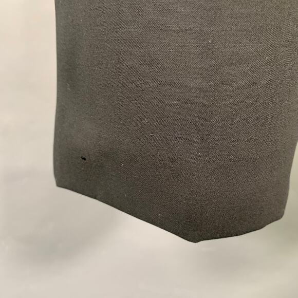 CALVIN KLEIN COLLECTION Size 8 Black Wool Wide Leg Dress Pants - Picture 3 of 7